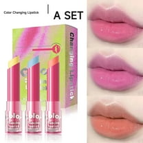 QunYou Lip Makeup Temperature Change Lipstick 3 Sets Moisturizing Colorful