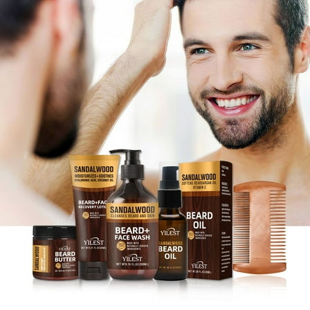 QunYou MEN'S BEARD CARE SET Provides All-round Care From Cleansing To Nourishment 230ml