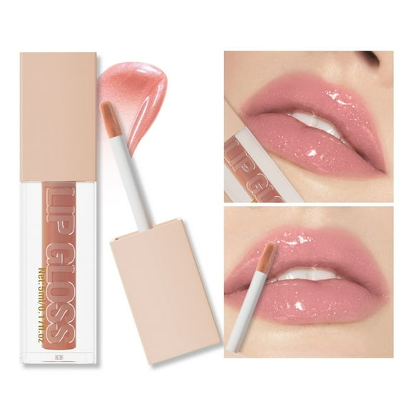 QunYou Natural Moisturizing Fine Glittering Lip Gloss Light Moisturizing Mirror Lip Gloss Lip Gloss