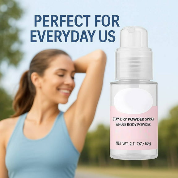 QunYou Powder Talc Free Opposition Chafe Body Foot Dusting Powder Deodorant To Control Inner Thigh Chafing Areas and All Over Body for Women 60g