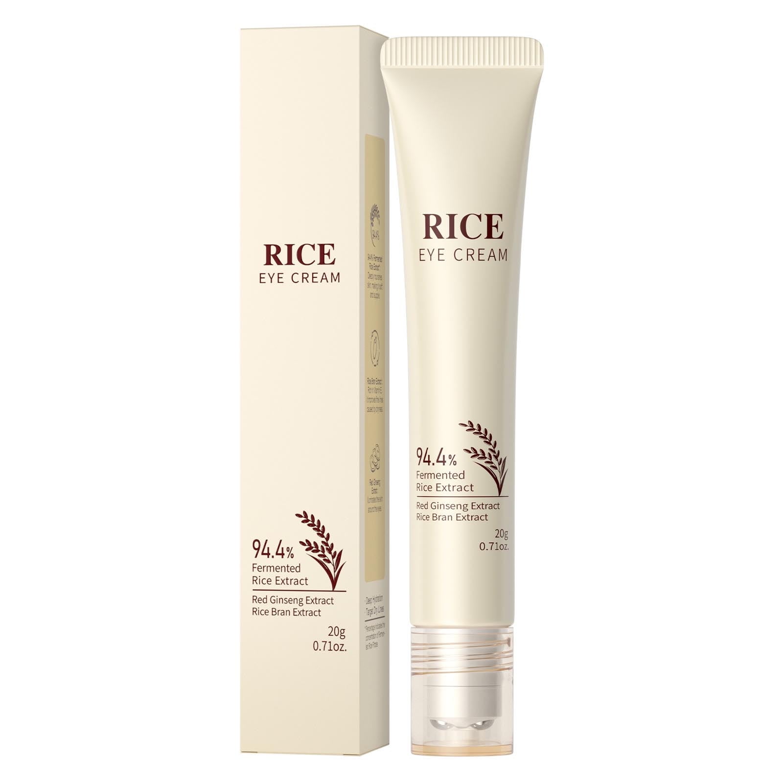 QunYou Rice Eye Cream Deep Nourishing and Moisturizing Brightens Dark ...