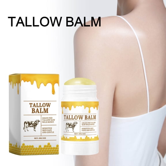 QunYou Skin Care Beef Tallow Balm Stick Beef Tallow Stick Solid Cream Moisturizing 30g