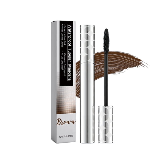 QunYou Mascara for Mature Women 10g Volumizing Lengthening Brown Non-Clumping Waterproof Long Wear Eye Makeup