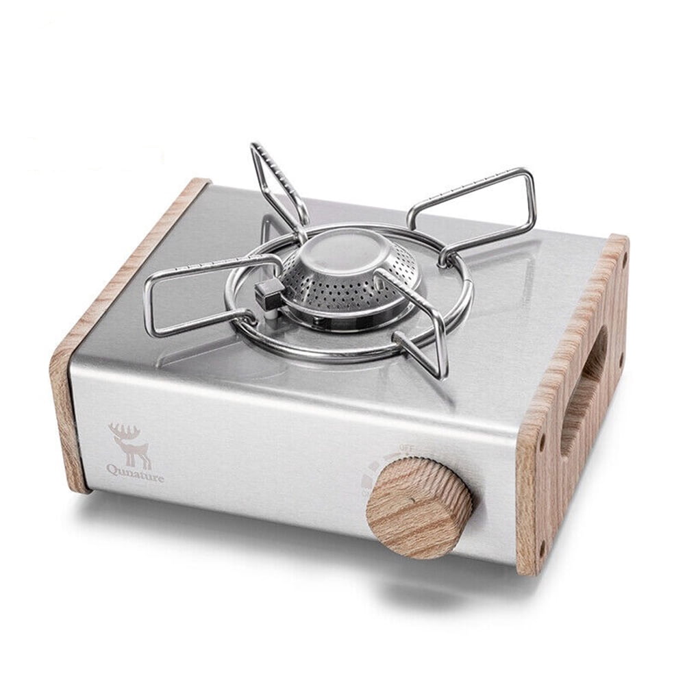 Qunature Gas Stove Single Burner BBQ Cooker Portable Outdoor Camping Stove