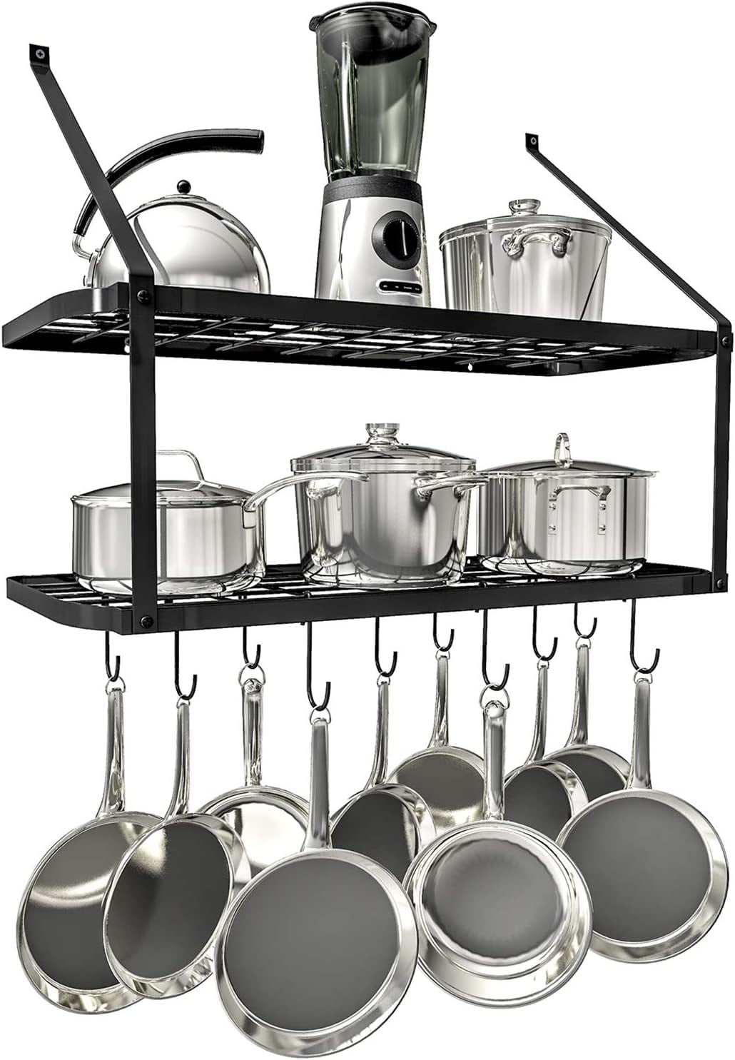 Pot Racks Organizers in Kitchen Storage Organization Walmart