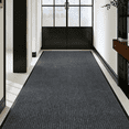 thumbnail image 1 of Qunbio Commercial Carpet Runner, 3' x 10' Commercial Rugs with Rubber Edge, Non-Slip Hallway Runner Rug for Indoor Outdoor High Traffic Areas, Gray, 1 of 13