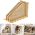 thumbnail image 1 of Qunbio TD3 Tray Dividers for Cabinets, Wooden Kitchen Cabinet Tray Divider for Pans, Lids, Cookie Sheets and Cutting Boards, 22"x15"x12", 1 of 9
