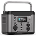 thumbnail image 1 of Qunler 300W 296Wh Portable Power Station, 60W USB-C PD, Pure Sine Wave 120V AC Outlet for Camping, Home Backup and Emergency Use, Gray, 1 of 9