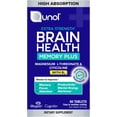 thumbnail image 1 of Qunol Brain Health Memory Plus with B6, Magnesium L-Threonate & Citicoline, 60 Count, 1 of 12