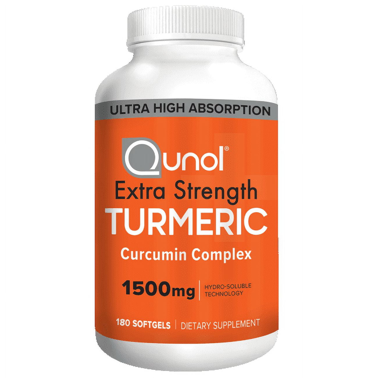 Qunol Extra Strength Turmeric Curcumin Complex 1,500 mg 180 Sgels