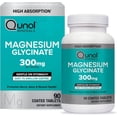 thumbnail image 1 of Qunol Magnesium Glycinate 300mg, 100% Glycinate Chelated Magnesium Supplement, 90ct Tablets, 1 of 10
