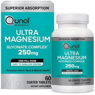 Qunol Magnesium Glycinate Capsules 420mg, High Absorption Magnesium Supplement, Extra Strength, Bone and Muscle Health Supplement, 120 Count