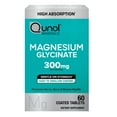 thumbnail interactive-video image 1 of Qunol Magnesium Glycinate Tablets for Nerve, Bone, and Muscle Support, 300mg, 60 Count, Two Tablet Dose., 1 of 7
