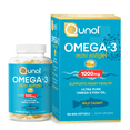 thumbnail image 1 of Qunol Fish Oil Omega 3 Mini Softgels, 1000mg, Heart Health Support, 180 Count, 1 of 8