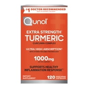 Qunol Turmeric Capsules, 1000mg, Ultra High Absorption, Joint Support Herbal Supplement, 120 Count