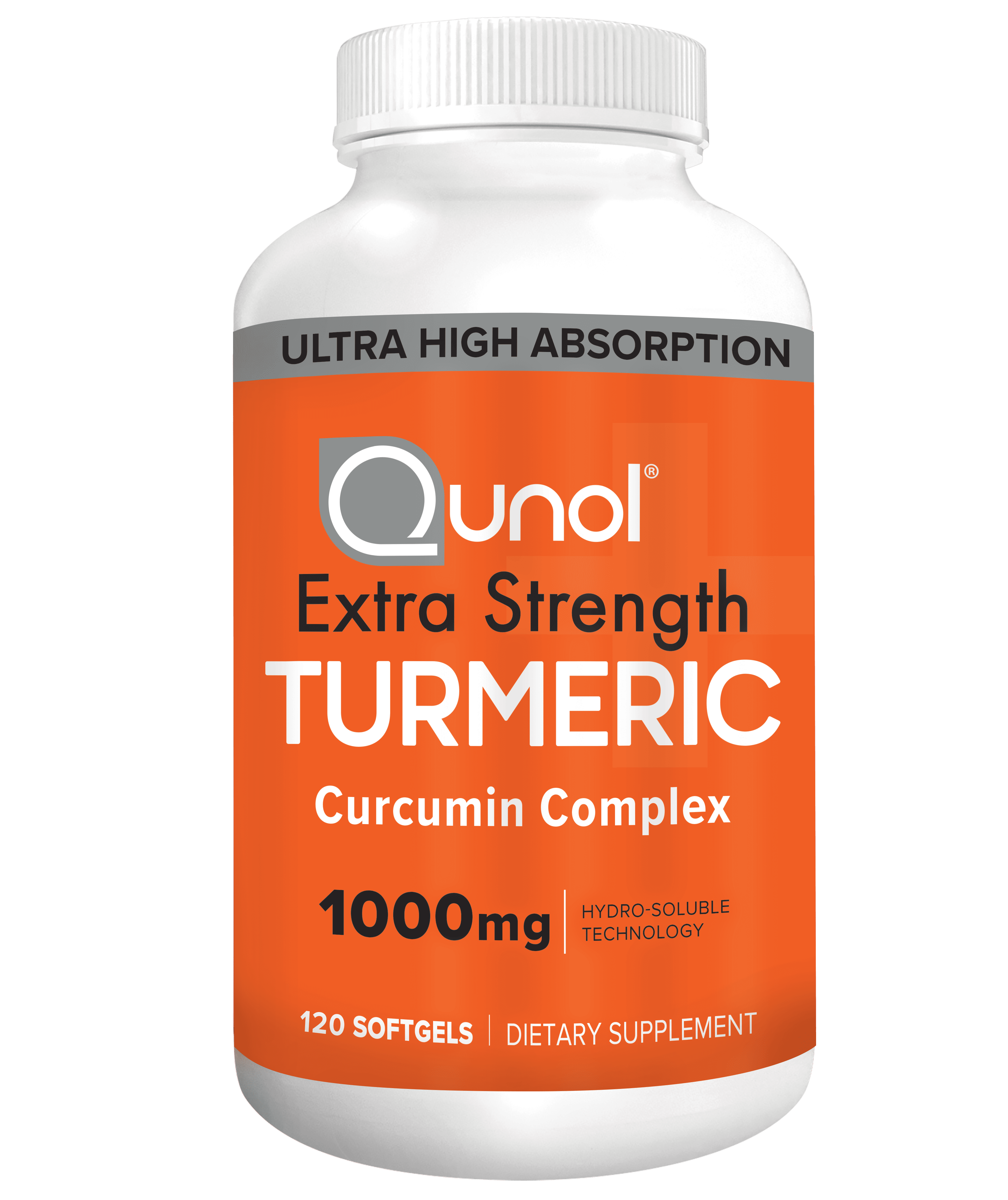 Qunol Turmeric Curcumin 1000mg Ultra High Absorption 120 Softgels