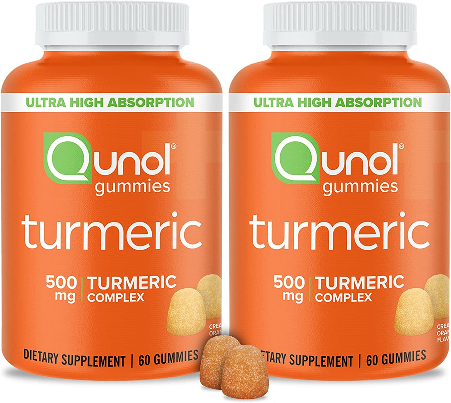 Qunol Turmeric Gummies, Gummy with 500mg Turmeric Curcumin, Joint