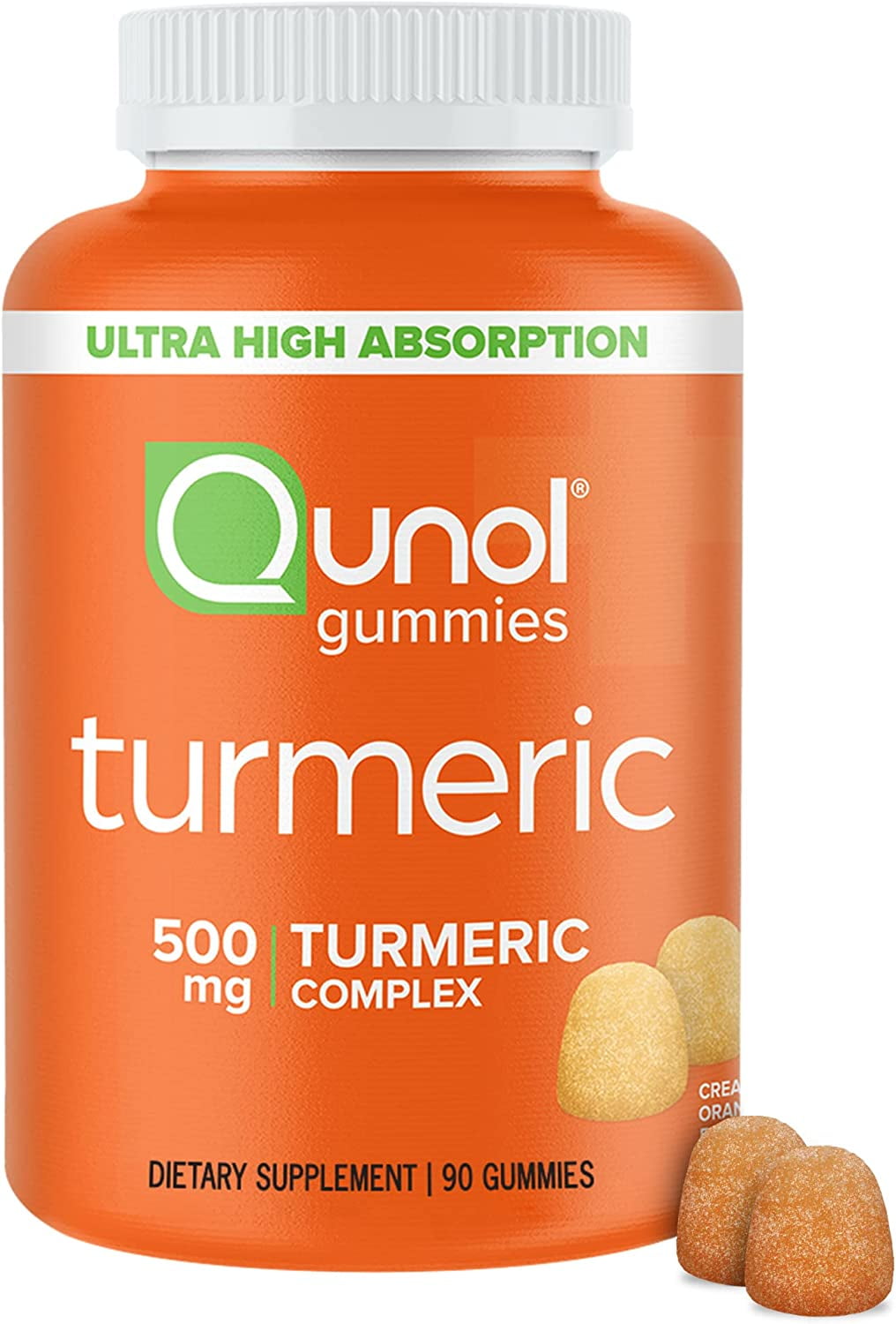 Qunol Turmeric Gummies, Gummy with 500mg Turmeric Curcumin, Joint
