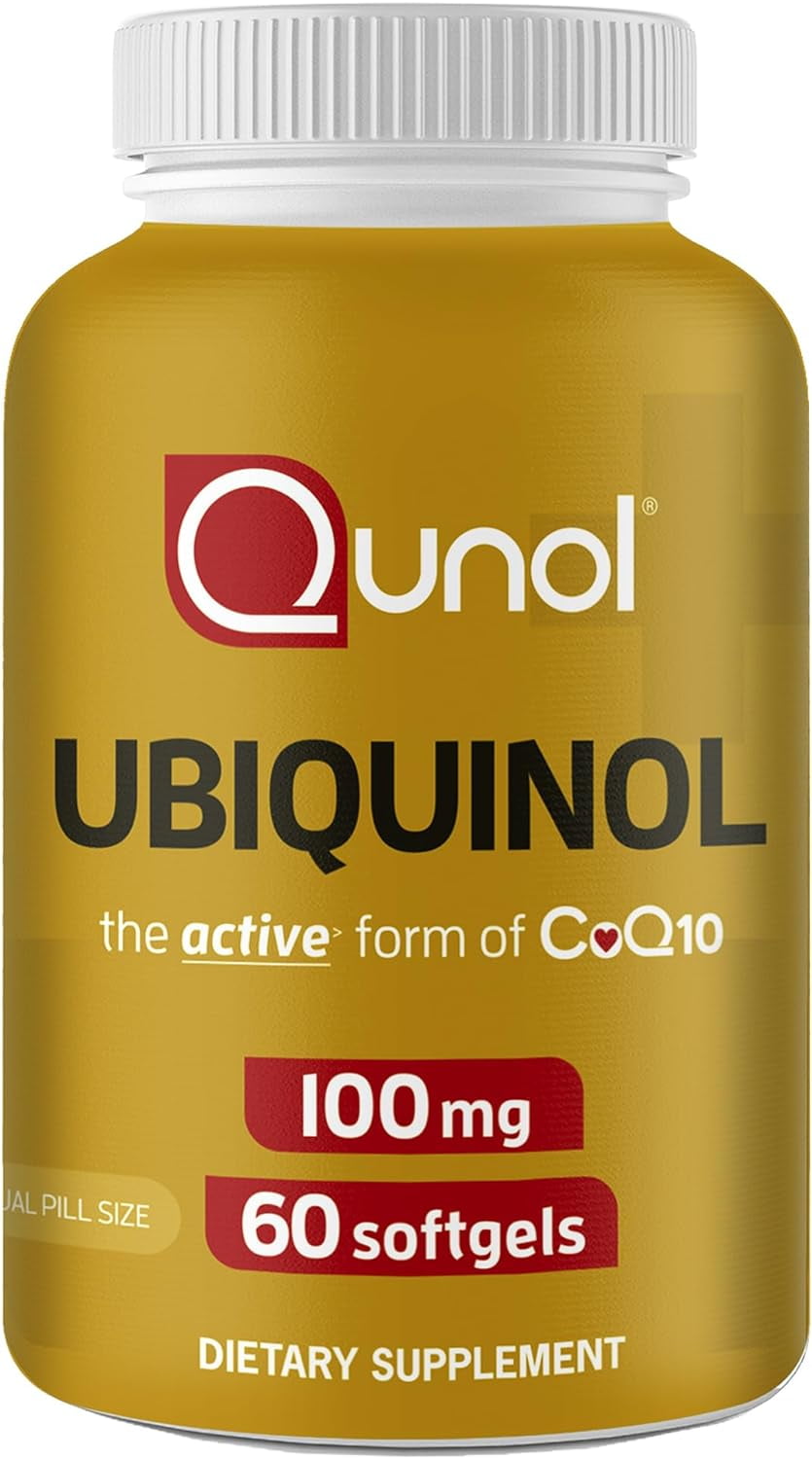 Qunol Ubiquinol CoQ10 100mg Softgels, Ubiquinol Active Form of