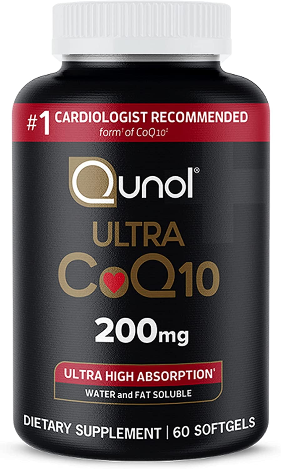 Qunol Ultra CoQ10, Extra Strength, 200 mg, 60 Softgels