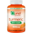thumbnail image 1 of Qunol Zero Sugar Turmeric Gummies, Gummy with 500mg Turmeric Curcumin, Joint Support Supplement, Ultra High Absorption Tumeric Curcumin, Vegetarian, Gluten Free, 90 Count, 1 of 9