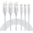 thumbnail image 1 of Quntis Charger Cord 3 Pack 6ft,Fast Charging Cables Compatible with iPhone 15 14 13 12 Pro Max XR X - White, 1 of 8