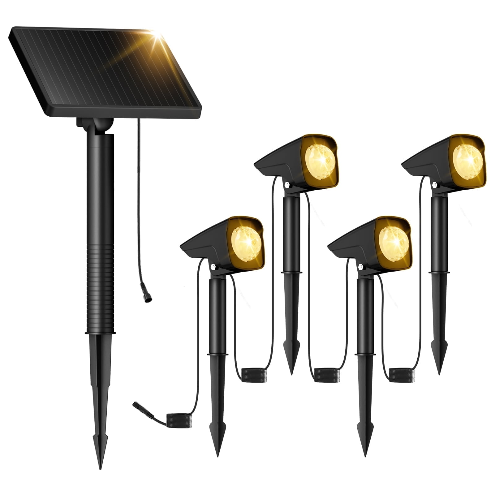 Quntis Solar Spot Lights Outdoor Tuin, Multicolor Solar Landschap