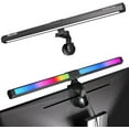 thumbnail image 1 of Quntis RGB Monitor Light Backlight, Ra95 , Dual Light Bar Gaming Office Desk Lamp, 15 Modes Dimmable, 3 Color Temperature Adjustable, Eye Caring Screen Light Bar for Home Game, 1 of 8