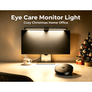 Aship Monitor Light Bar with Remote Control,Eye Care No Screen Glare Screen Lamp,Ra95,Type C 7.5W Computer Monitor Light for 17 27 Inch Flat&Curved Monitors,Grey for Home Office Gaming Reading