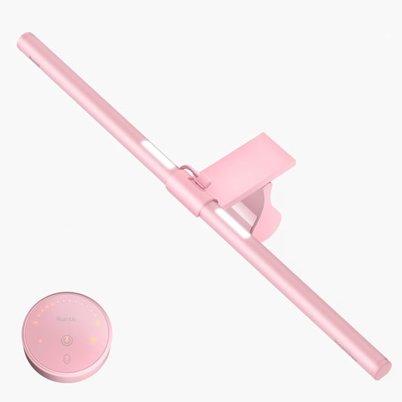 Aship Monitor Light Bar, Eye-Care No Screen Glare, Screen Light Bar, Stepless Dimming Computer Monitor Light As Gifts for Girls Reading Lamp for Home Office Gaming Reading (Pink)