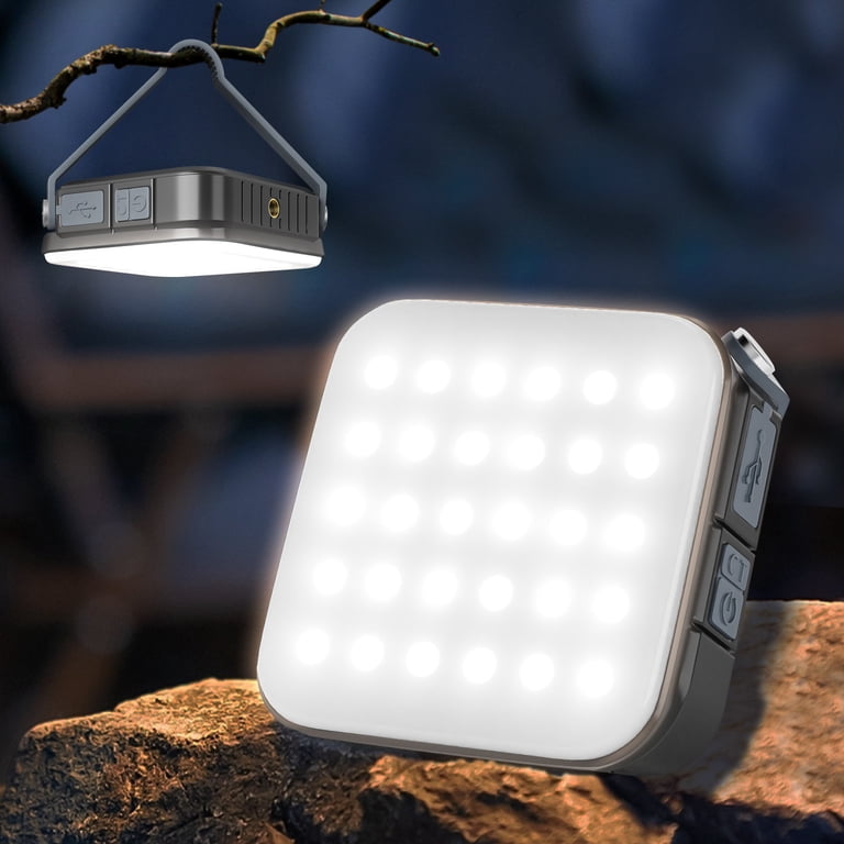 camping lantern solar rechargeable led camp light & handheld flashlight Collapsible - Solar Spot Lights Foldable Tent Light Quntis Solar Camping Lamps, 4400mAh