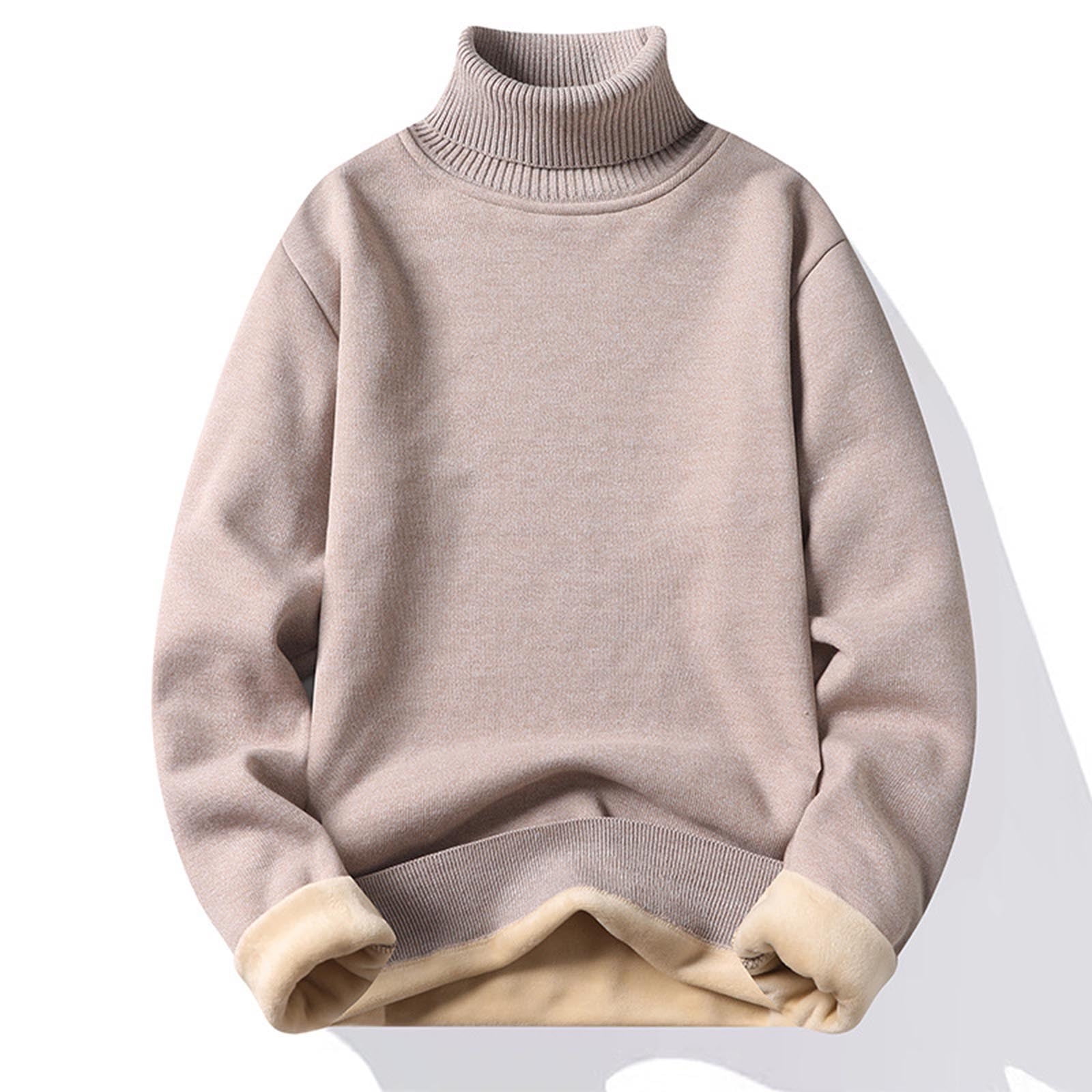 Women's Chunky Knit Turtleneck Sweater - Oversized, Lightweight & Cozy Pullover - View #2