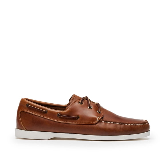 Quoddy Head Boat Shoe, Whiskey, Size 10 