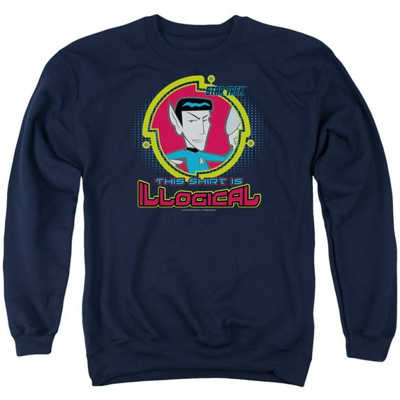 Quogs Illogical Adult Crewneck Sweatshirt Navy