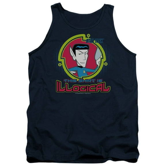 Quogs Illogical Adult Tank Top Navy