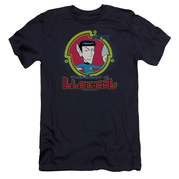 Quogs Illogical Premium Canvas Adult Slim Fit 30/1 T-Shirt Navy