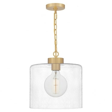 Quoizel ABR1512AB One Light Mini Pendant Abner Aged Brass