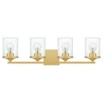 thumbnail image 1 of ABR8628AB Quoizel Lighting Abner - 4 Light Extra Large Bath Vanity in Transitional style - 28 Inches wide by 7.75 Inches high-Aged Brass Finish, 1 of 8