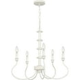 thumbnail image 1 of Quoizel Adela 5-Light Antique White Chandelier - Antique White, 1 of 5