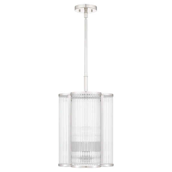 Quoizel Aster 4-Light Polished Nickel Mini Pendant
