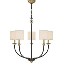 Quoizel Audley 5-Light 26" Traditional Chandelier in Old Bronze