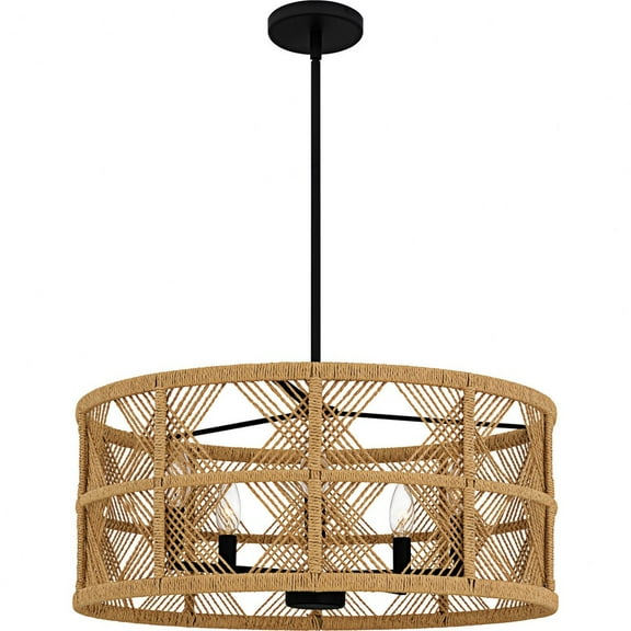 AXF2822MBK Quoizel Lighting Axford - 5 Light Pendant-10.5 Inch Tall and 22 Inch Wide-Matte Black Finish