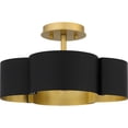 thumbnail image 1 of Balsam 4-Light Matte Black Semi-Flush Mount Light, 1 of 5