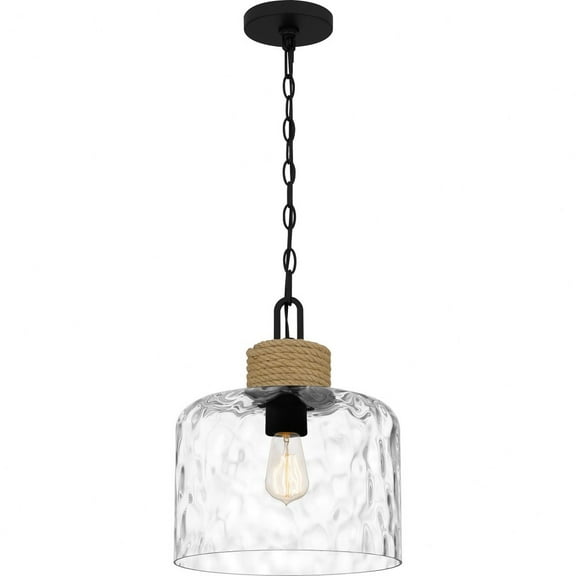 Quoizel Baltic 1-Light Matte Black Mini Pendant - Matte Black