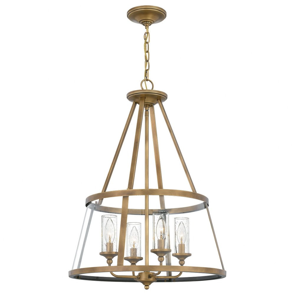 Quoizel  Barlow Weathered Brass 4-light Pendant