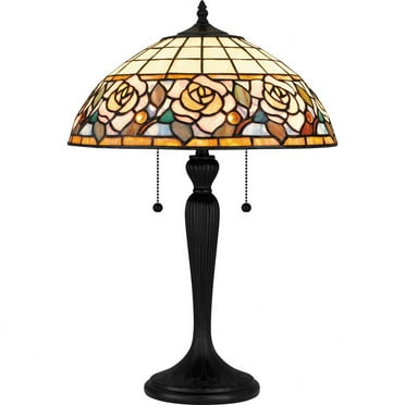 Quoizel Betty 2-Light Matte Black Table Lamp