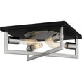 thumbnail image 1 of Quoizel Brunson 4-Light Ceiling Light in Brushed Nickel, 1 of 7