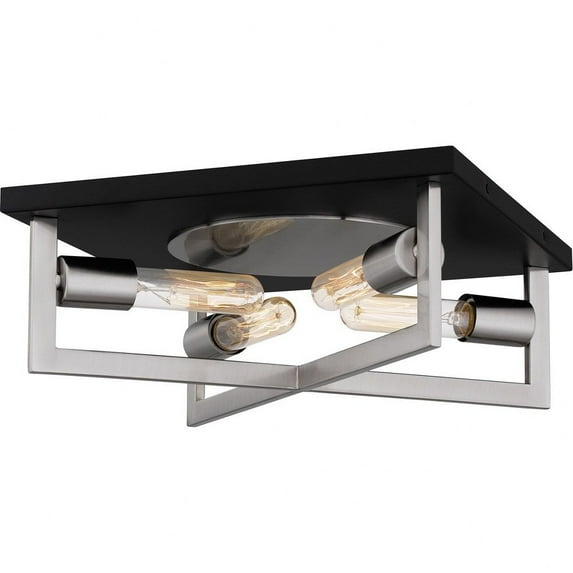 Quoizel Brunson 4-Light Ceiling Light in Brushed Nickel