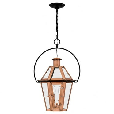 Quoizel Burdett 2-Light Aged Copper Outdoor Hanging Lantern