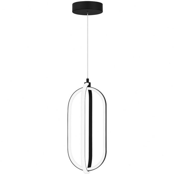 Quoizel Calista Integrated LED Matte Black Mini Pendant - Matte Black